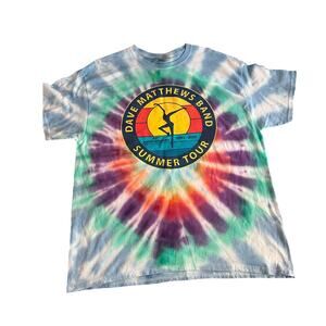 Dave Matthew’s Band 30th Anniversary Summer Tour Tie Dyed Shirt-XL
